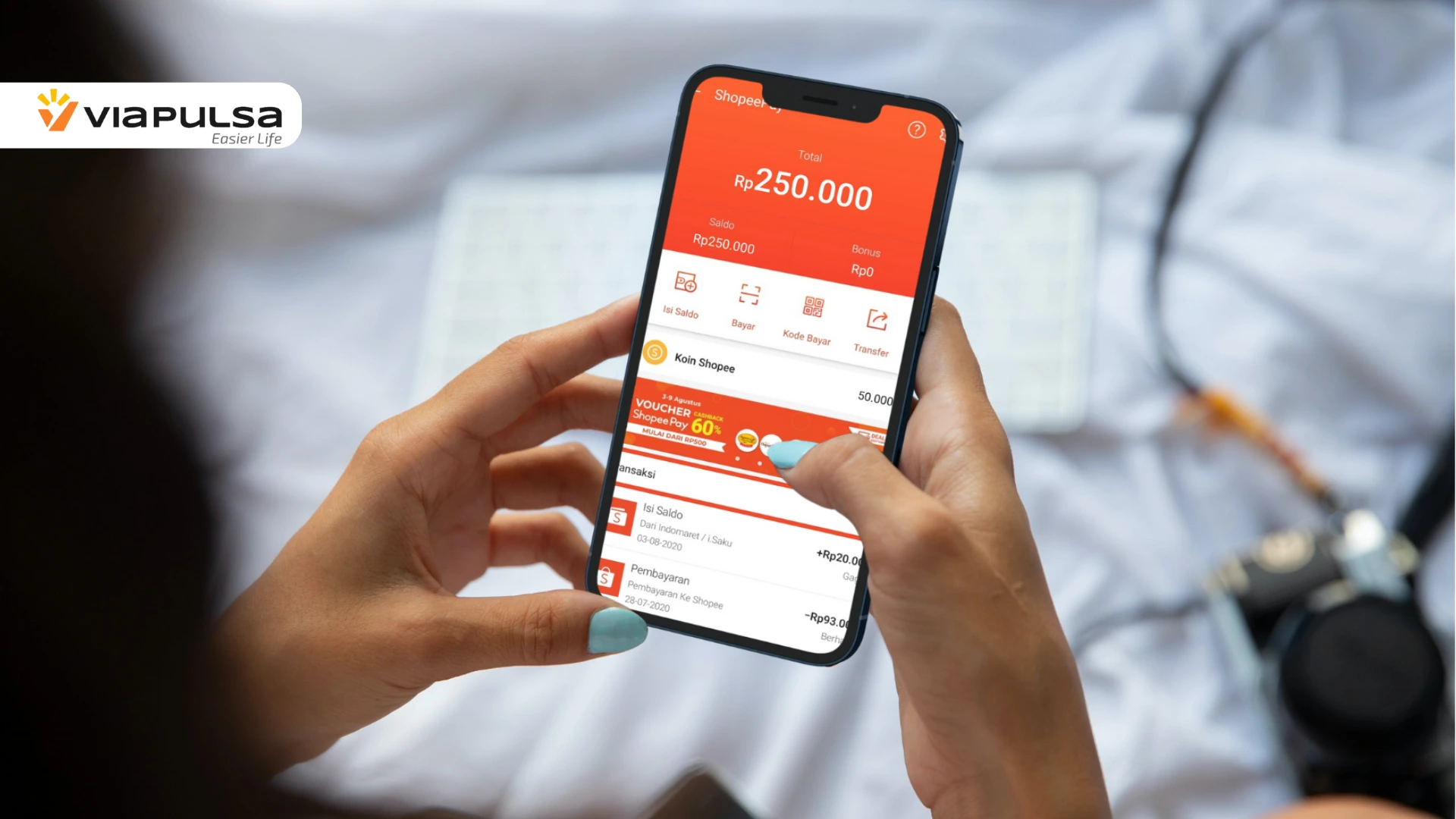 Cara Belanja di Shopee Pakai Pulsa